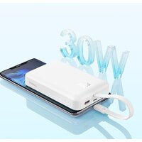 Внешний аккумулятор Baseus Magnetic Fast Charge Power Bank Type-C Edition 30W 10000mAh (белый) - Превью изображения №10 — Интернет-магазин ПроЗаказ
