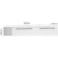 Тумба Shtabe Gross 6110 (RAL 9003/RAL 9003/ручка золото) - Превью изображения №5 — Интернет-магазин ПроЗаказ
