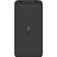 Внешний аккумулятор Xiaomi Redmi Power Bank 20000mAh (черный, международная версия) - Превью изображения №2 — Интернет-магазин ПроЗаказ