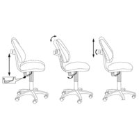 Компьютерное кресло Бюрократ KD-4/STICK-BLUE (голубой) - Превью изображения №6 — Интернет-магазин ПроЗаказ