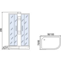 Душевая кабина Мономах 100/70/24 МЗ L Б/К - Превью изображения №4 — Интернет-магазин ПроЗаказ