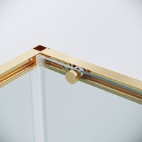 Душевой уголок Grossman Galaxy 100x90x195 120.K33.01.1090.32.00 (золото сатин/прозрачное стекло) - Превью изображения №3 — Интернет-магазин ПроЗаказ