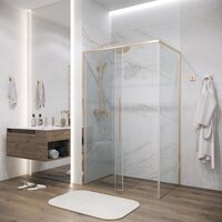 Душевой уголок Grossman Galaxy 100x90x195 120.K33.01.1090.32.00 (золото сатин/прозрачное стекло) - Превью изображения №8 — Интернет-магазин ПроЗаказ