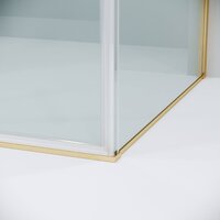 Душевой уголок Grossman Galaxy 100x90x195 120.K33.01.1090.32.00 (золото сатин/прозрачное стекло) - Превью изображения №5 — Интернет-магазин ПроЗаказ