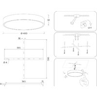 Светильник-тарелка Ambrella light FV5530 BK (черный) - Превью изображения №9 — Интернет-магазин ПроЗаказ