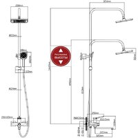 Душевая система  Econoce EC0734BL - Превью изображения №2 — Интернет-магазин ПроЗаказ