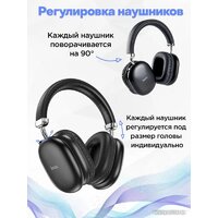 Наушники Hoco W35 Max (черный) - Превью изображения №4 — Интернет-магазин ПроЗаказ