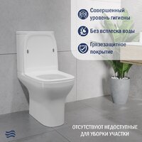 Унитаз напольный Lauter W236 2110236 + гигиенический душ Rinse 21GN4052BM - Превью изображения №5 — Интернет-магазин ПроЗаказ