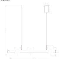 Подвесная люстра Arte Lamp Darcy A2187SP-1GO - Превью изображения №6 — Интернет-магазин ПроЗаказ