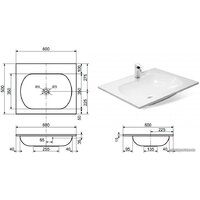 Умывальник Эстет Милана 60x50 1-0018 - Превью изображения №5 — Интернет-магазин ПроЗаказ