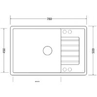 Кухонная мойка ZorG Dello 78 (серый жемчуг) - Превью изображения №2 — Интернет-магазин ПроЗаказ