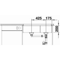 Кухонная мойка Blanco Subline 480/320-U 525993 (черный) - Превью изображения №4 — Интернет-магазин ПроЗаказ