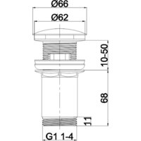 Донный клапан Whitecross A706GM (оружейная сталь) - Превью изображения №2 — Интернет-магазин ПроЗаказ
