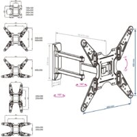 Кронштейн для телевизора Kromax OPTIMA-414 (черный) - Превью изображения №7 — Интернет-магазин ПроЗаказ