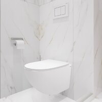 Унитаз подвесной Lauter Sulzdorf + GROHE Rapid SL 38772001 + панель GROHE 37131000 (белый с микролифтом) - Превью изображения №11 — Интернет-магазин ПроЗаказ