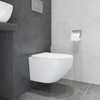 Унитаз подвесной Lauter Sulzdorf + GROHE Rapid SL 38772001 + панель GROHE 37131000 (белый с микролифтом) - Превью изображения №9 — Интернет-магазин ПроЗаказ