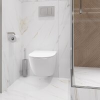 Унитаз подвесной Lauter Sulzdorf + GROHE Rapid SL 38772001 + панель GROHE 37131000 (белый с микролифтом) - Превью изображения №10 — Интернет-магазин ПроЗаказ