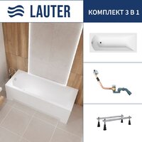 Lauter Amelia 160 21204060 (с ножками и сифоном 21Y11010 хром)