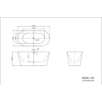 Ванна BelBagno BB306-1395 140x68 - Превью изображения №2 — Интернет-магазин ПроЗаказ