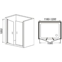 Душевая дверь WeltWasser WW600 600K2-120 - Превью изображения №4 — Интернет-магазин ПроЗаказ