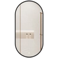 EMZE 50x100 LED.UV.50.100.CHE (черный с УФ-окантовкой и подсветкой)