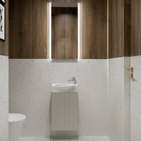  Lauter Тумба под умывальник Из искусственного мрамора Amelia 40 (кашемир п/мат) - Превью изображения №4 — Интернет-магазин ПроЗаказ