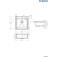 Кухонная мойка Deante ZQE_A10K - Превью изображения №3 — Интернет-магазин ПроЗаказ