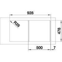 Кухонная мойка Blanco Lantos 5 S-IF 517281 (нержавеющая сталь) - Превью изображения №4 — Интернет-магазин ПроЗаказ