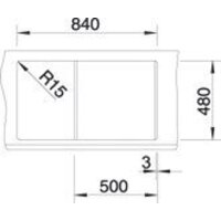 Кухонная мойка Blanco Metra 5 S 513205 (белый) - Превью изображения №4 — Интернет-магазин ПроЗаказ