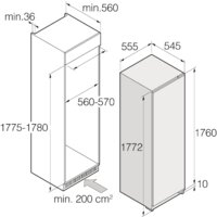 Однокамерный холодильник ASKO R31842I - Превью изображения №2 — Интернет-магазин ПроЗаказ