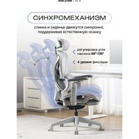 Офисное кресло Evolution ZX 3 (серый) - Превью изображения №2 — Интернет-магазин ПроЗаказ