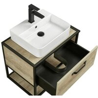  Акватон Тумба Фабрик 65 под умывальник Джой-3 (дуб эндгрейн) - Превью изображения №3 — Интернет-магазин ПроЗаказ