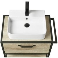  Акватон Тумба Фабрик 65 под умывальник Джой-3 (дуб эндгрейн) - Превью изображения №2 — Интернет-магазин ПроЗаказ