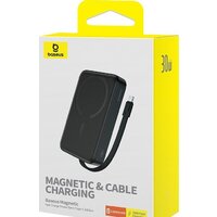Внешний аккумулятор Baseus Magnetic Fast Charge Power Bank Type-C Edition 30W 10000mAh (черный) - Превью изображения №7 — Интернет-магазин ПроЗаказ