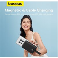 Внешний аккумулятор Baseus Magnetic Fast Charge Power Bank Type-C Edition 30W 10000mAh (черный) - Превью изображения №13 — Интернет-магазин ПроЗаказ