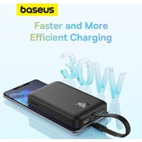 Внешний аккумулятор Baseus Magnetic Fast Charge Power Bank Type-C Edition 30W 10000mAh (черный) - Превью изображения №14 — Интернет-магазин ПроЗаказ