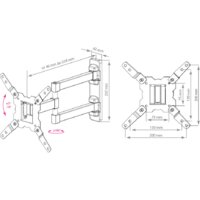 Кронштейн для телевизора Kromax GALACTIC-12 (черный) - Превью изображения №2 — Интернет-магазин ПроЗаказ