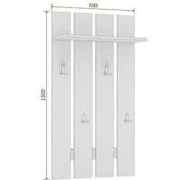 Вешалка для одежды Кортекс-мебель Лара ВП2 (венге) - Превью изображения №3 — Интернет-магазин ПроЗаказ