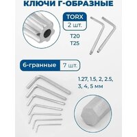 Универсальный набор инструментов Scheppach 38841+2 (216 предметов) - Превью изображения №15 — Интернет-магазин ПроЗаказ