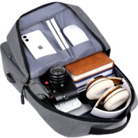 Городской рюкзак Miru Skinny 15.6 MBP-1050 (серый) - Превью изображения №7 — Интернет-магазин ПроЗаказ