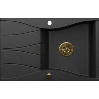 Кухонная мойка Kernau KGS O 6078 1B1D Black Metallic - Превью изображения №4 — Интернет-магазин ПроЗаказ