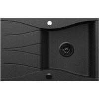 Кухонная мойка Kernau KGS O 6078 1B1D Black Metallic - Превью изображения №3 — Интернет-магазин ПроЗаказ