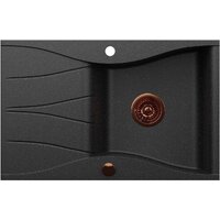 Кухонная мойка Kernau KGS O 6078 1B1D Black Metallic - Превью изображения №5 — Интернет-магазин ПроЗаказ