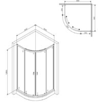 Душевой уголок AM.PM X-Joy Twin Slide W88G-205-080BT64 80x80 - Превью изображения №8 — Интернет-магазин ПроЗаказ