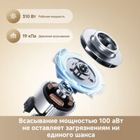 Пылесос Dreame Cordless Vacuum Cleaner R10s Essential VZV29A (евровилка, белый) - Превью изображения №6 — Интернет-магазин ПроЗаказ