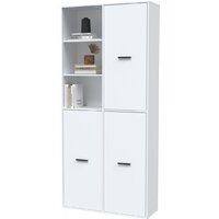 Шкаф распашной Интерлиния Skill-20 (3) (белый/белый) - Превью изображения №3 — Интернет-магазин ПроЗаказ