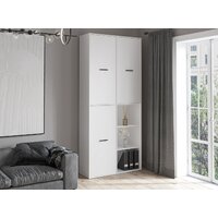 Шкаф распашной Интерлиния Skill-20 (3) (белый/белый) - Превью изображения №6 — Интернет-магазин ПроЗаказ