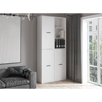 Шкаф распашной Интерлиния Skill-20 (3) (белый/белый) - Превью изображения №5 — Интернет-магазин ПроЗаказ