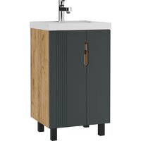 Айсберг Тумба под умывальник Bazis 50 Марта без ящика (дуб вотан)