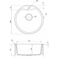 Кухонная мойка Deante Solis ZRS S803 (серый металлик) - Превью изображения №2 — Интернет-магазин ПроЗаказ